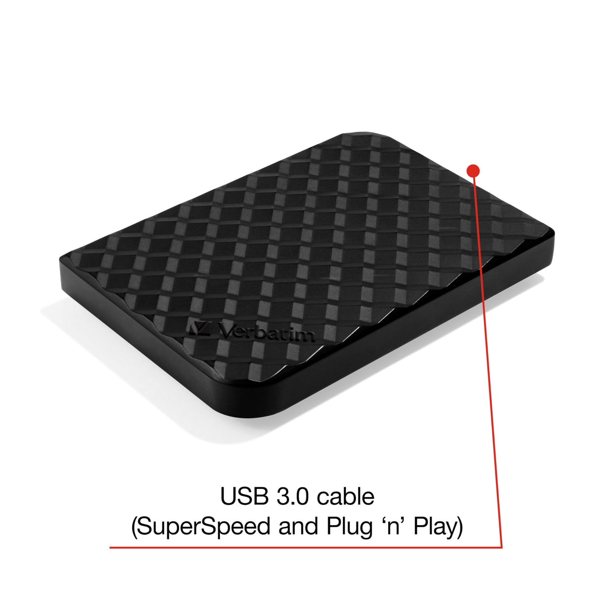 Verbatim 1TB Store 'n’ Go USB 3.0 HDD Portable External Hard Drive - Black