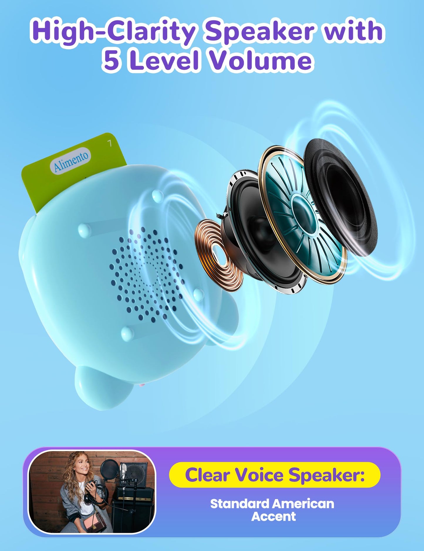 Spanish & English Talking Flash Cards – 510 Bilingual Sight Words for Toddlers, Autism Speech Therapy & Educational Vocabulary Toy