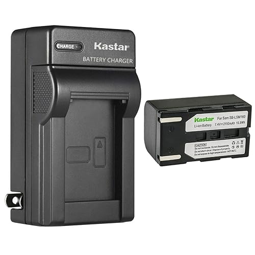 Kastar 1-Pack SB-LSM160 Battery and AC Wall Charger Replacement for Samsung SC-DC173, SC-DC173U, SC-DC175, SC-DC563, SC-DC564, SC-DC565, SC-DC575