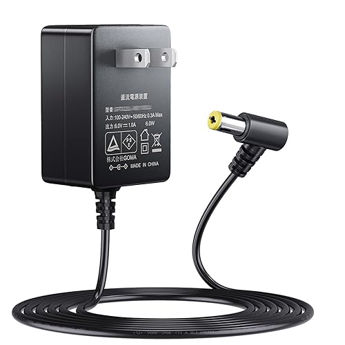 SoulBay 6V AC Adapter for Omron Healthcare Upper Arm Blood Pressure Monitor 5 7 10 Series BP5250 BP5350 BP5450 BP7200 BP7250 BP7350 Hem-ADPTW5…