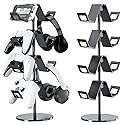 Karanava Controller Holder 4 Tier,Headphone Stand - Adjustable Headset Holder for Xbox PS5 PS4 Switch Pro - Gaming Accessories Storage