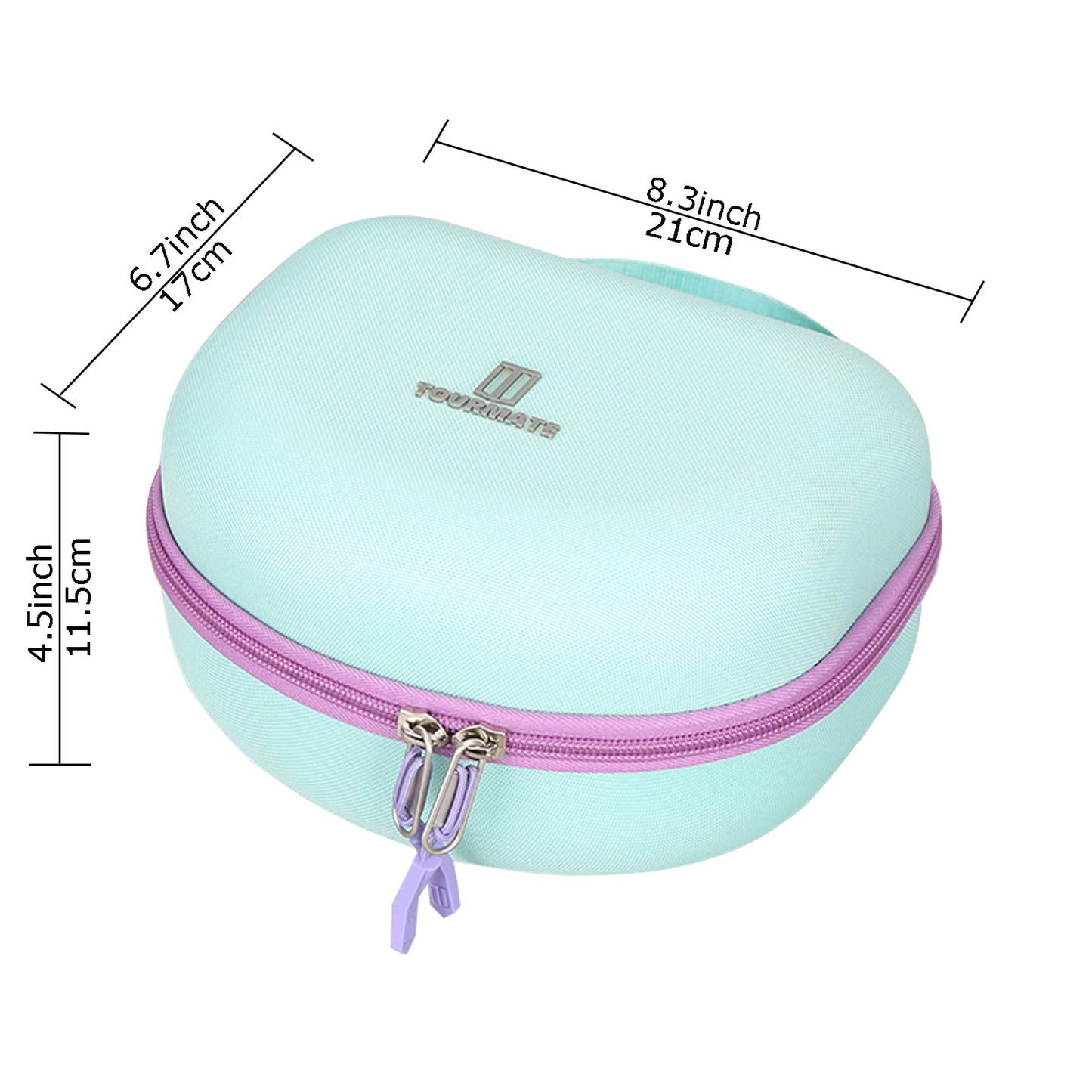 Tourmate Hard Travel Case for Riwbox CT-7 CT-7S / iClever HS01 / FosPower Cat Ear LED Light Kids Wireless Headphones, Protective Carrying Storage Bag