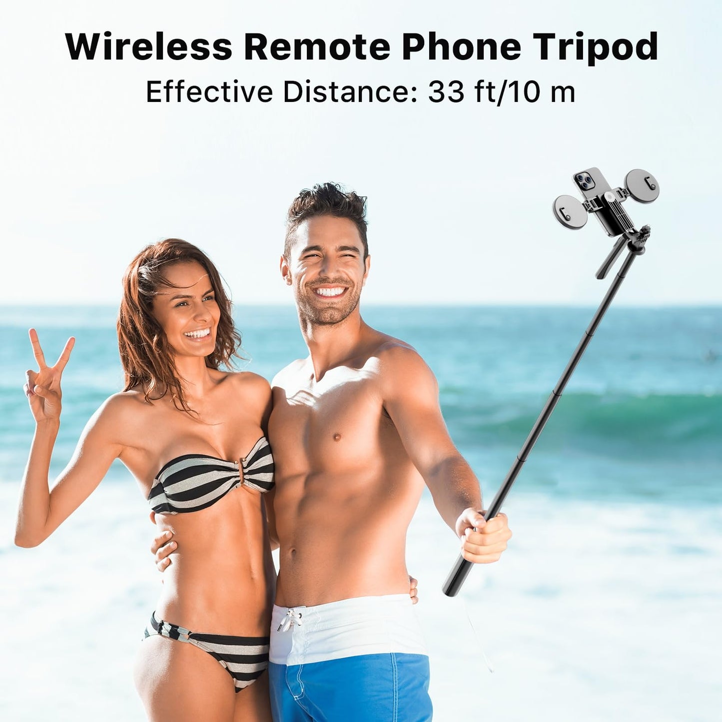 M MYBAT PRO 3 in 1 Flexible Phone Tripod with Wireless Remote,72" Tall Travel Tripod Stand w 1/4" Screw,Selfie Stick w Light for Photo Vlog, 360°