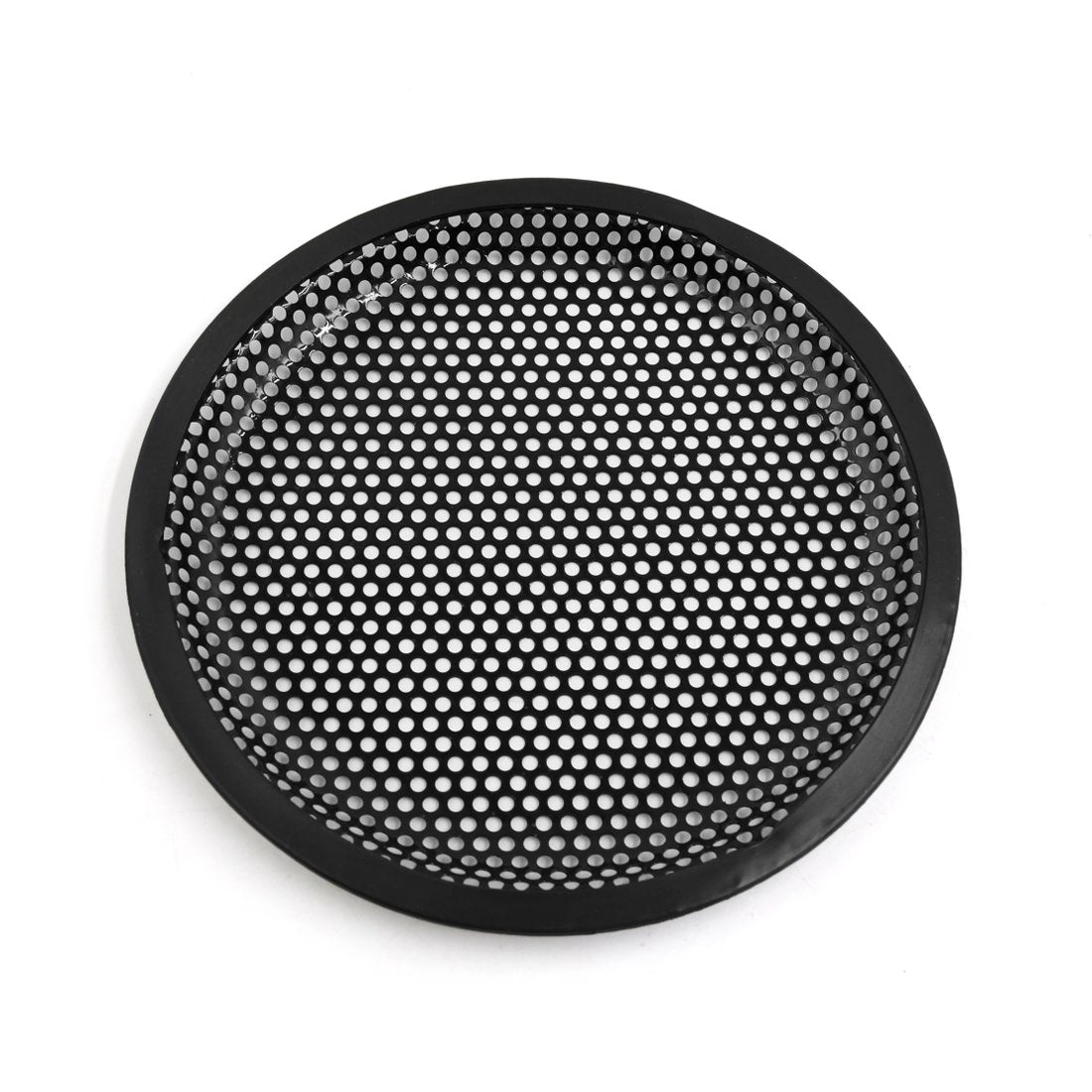 uxcell 4pcs 8'' Black Metal Car Speaker Subwoofer Mesh Cover Protective Grill Replacement