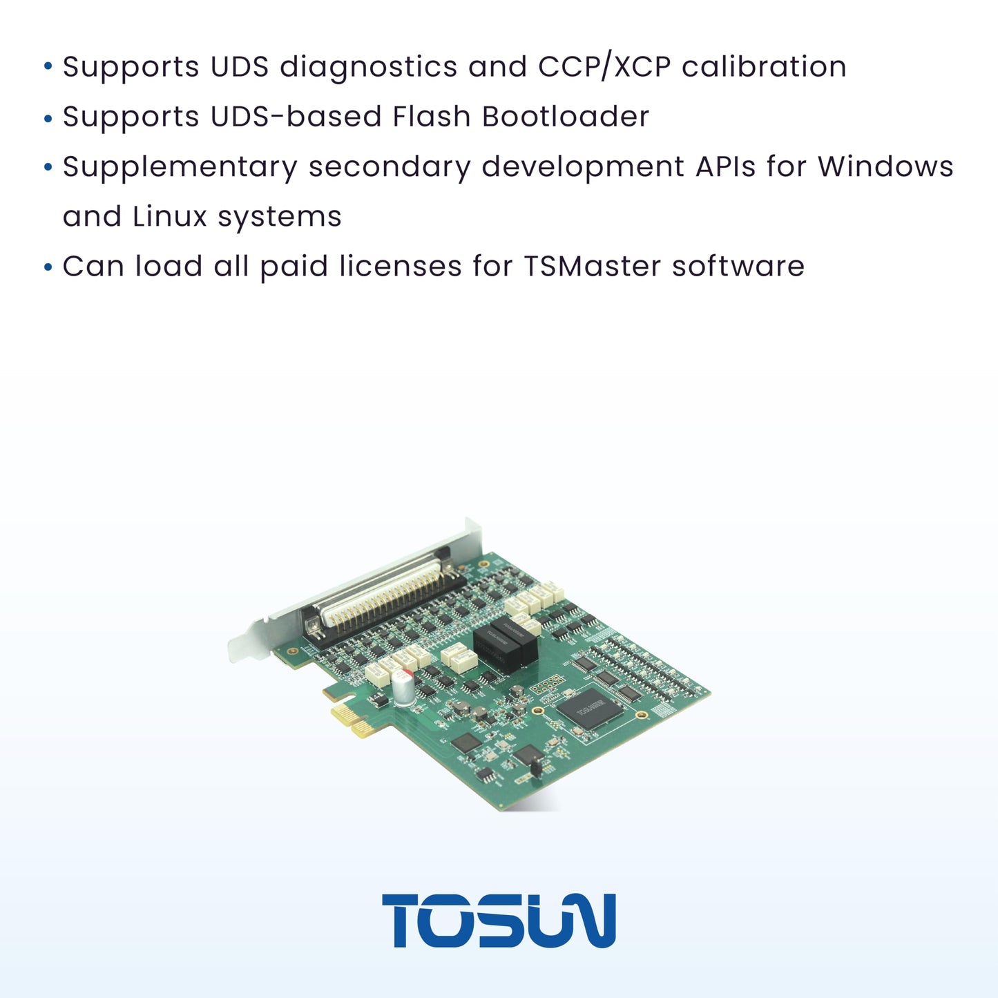 TOSUN Technology - Auto Grade - 12-Way CAN FD to PCIe Interface