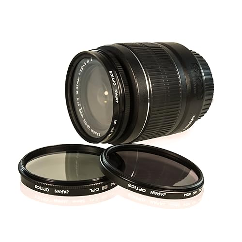 CamDesign 72MM High Definition Lens Filter Accessory Kit with HD Filter Kit (UV, CPL, ND4) and Tri-fold Velcro Wallet Style Case Compatible with Nikon