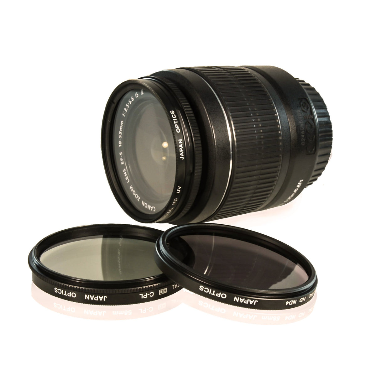 CamDesign 72MM High Definition Lens Filter Accessory Kit with HD Filter Kit (UV, CPL, ND4) and Tri-fold Velcro Wallet Style Case Compatible with Nikon