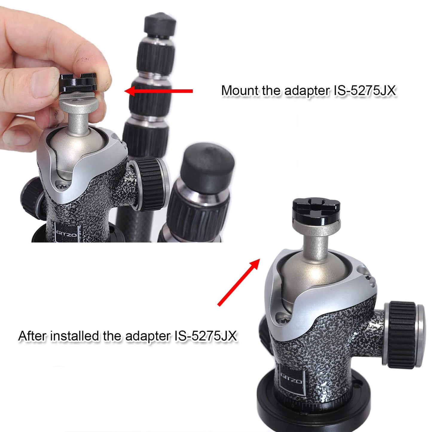 iShoot Arca and Manfrotto Compatible Converter Adapter, for Arca-Swiss Quick Release Panning Clamp to Manfrotto MH490 / 492/494 / 496/498, MH054