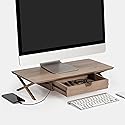 Anji Mountain Monitor Stand - Desktop Organizer & Laptop Riser, Ergonomic Monitor Riser, Space-Saving Monitor Stand for Desk, Durable Construction