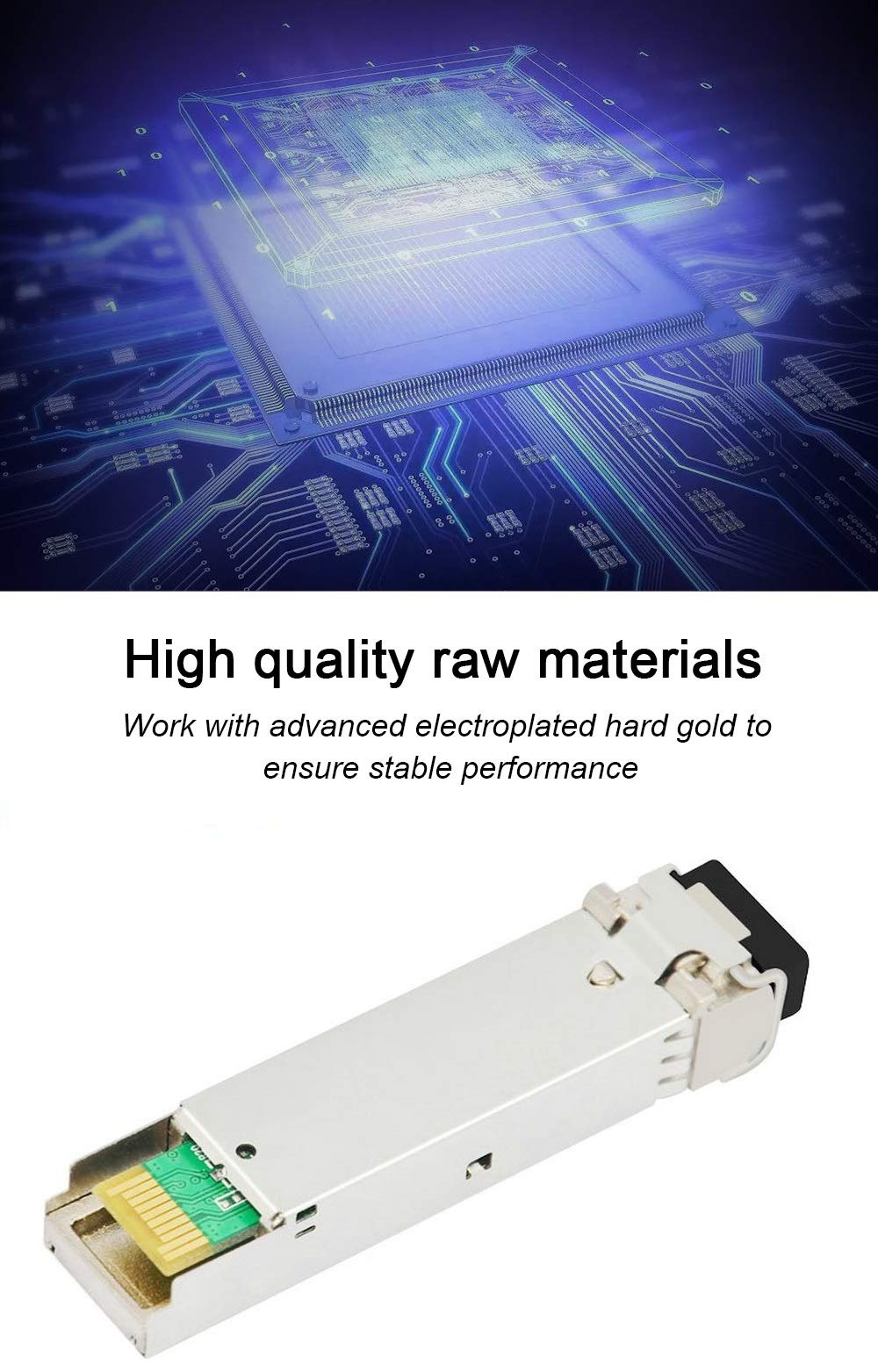 EB-LINK 1 Pair GLC-BX-U & GLC-BX-D 1.25G 1310/1550nm 10KM BIDI WDM SFP Transceiver Module