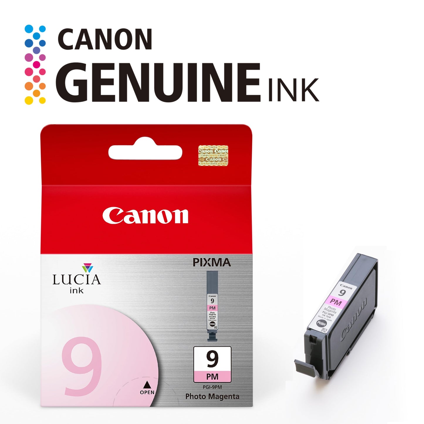 Canon PGI-9 Genuine Photo Magenta Ink Tank, Compatible with Pro9500, and Pro9500 Mark II Printers