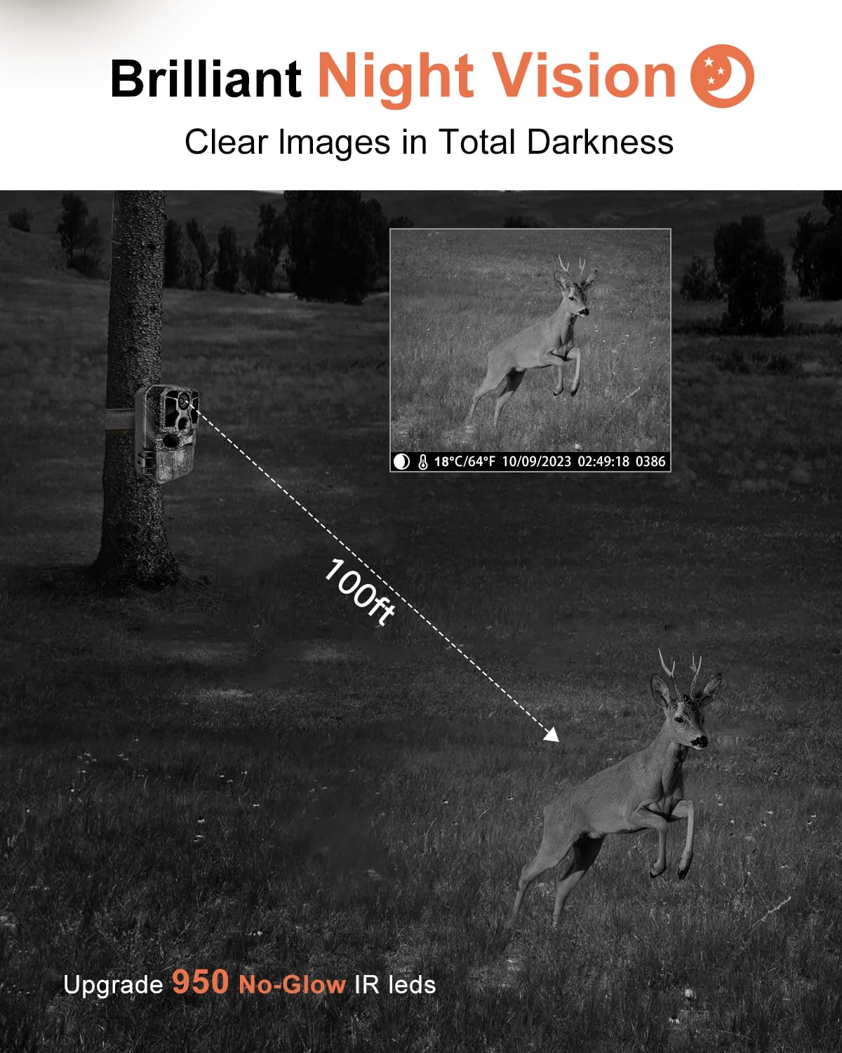 KJK Trail Camera WiFi 8K 84MP with 64GB Memory Card, Game Camera with Night Vision, 0.05s Trigger Motion Activated, IP67 Waterproof 130°Wide-Angle