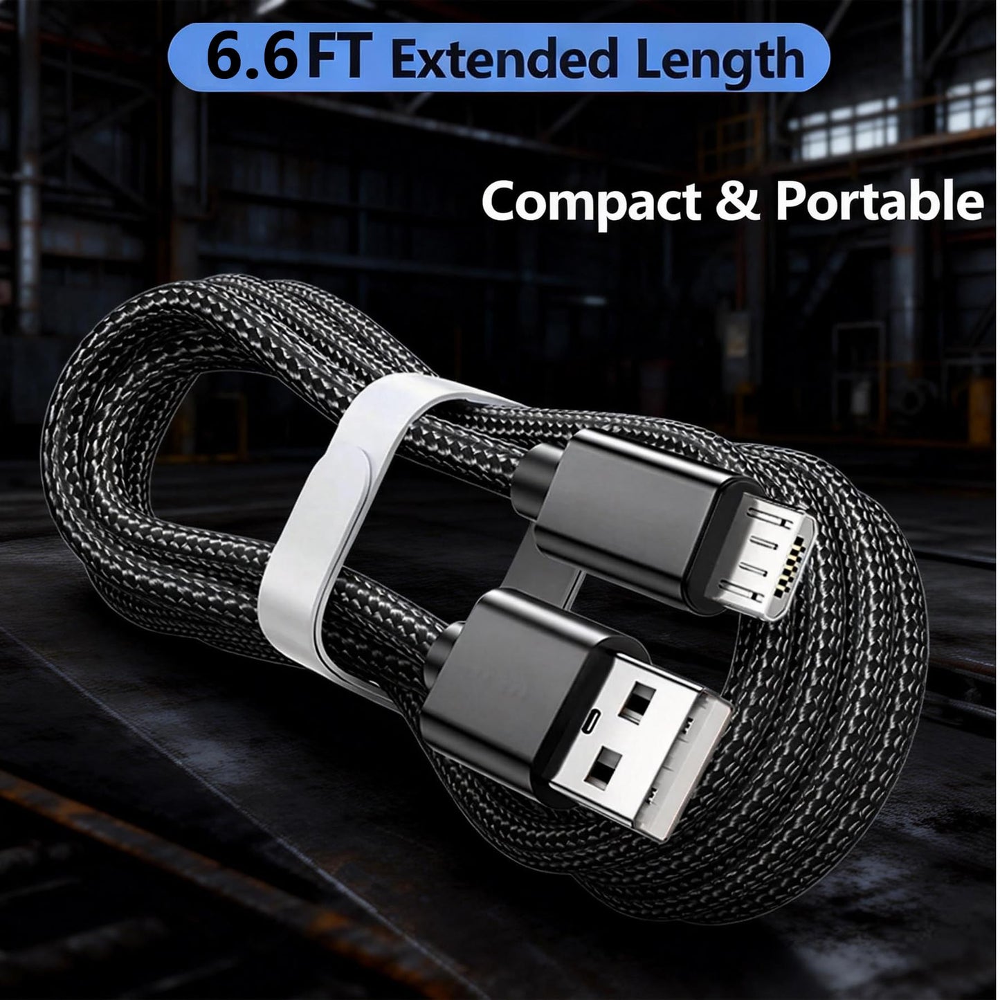 MICRO USB Charger Cable for Logitech MX Master 2S/ MX Anywhere 2S/ MK875/ MX Ergo/ K800/ G915 TKL, Corsair K57/ K63/ K83 Wireless Keyboard Mouse | 6.6