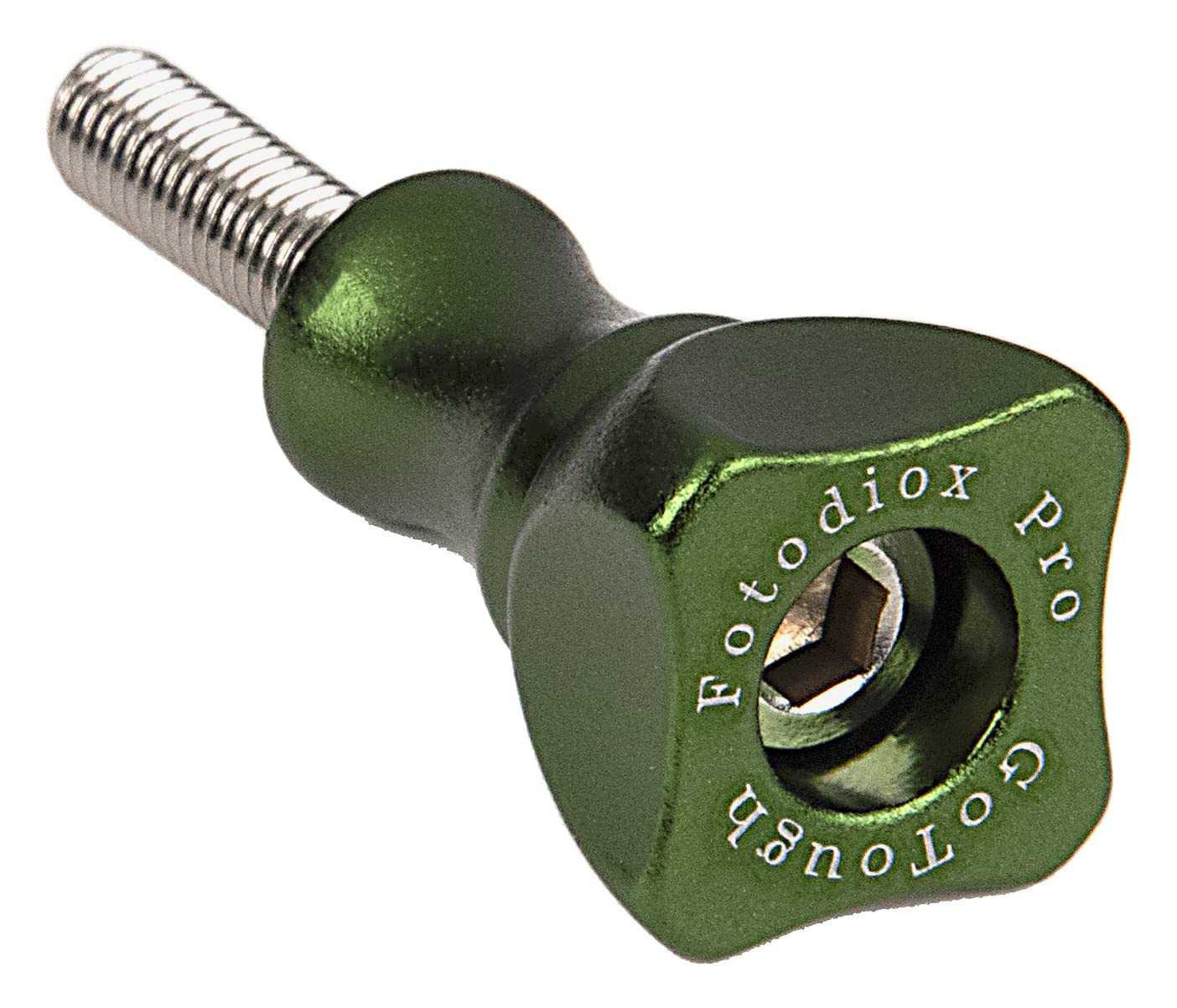 GoTough 25mm Green Metal Thumbscrew Compatible with GoPro HERO3, HERO3+, HERO4, HERO5, HERO6, HERO7 2-Prong Mounting System