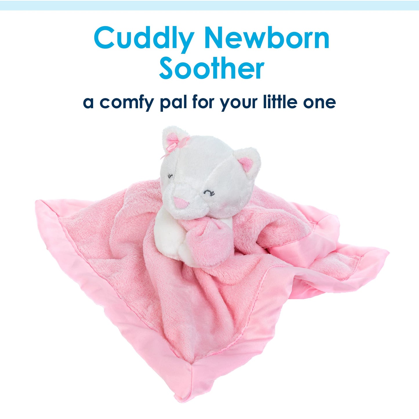 KIDS PREFERRED Carter's Baby Girl's Pink Kitty Cat Lovey Security Blanket