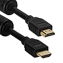 Cmple - HDMI Cable 15FT with Ferrite Cores - 28 AWG High Speed HDMI Cord with Ethernet, Supports (4K 60HZ, 1080p Full HD, UHD, Ultra HD, 3D, ARC