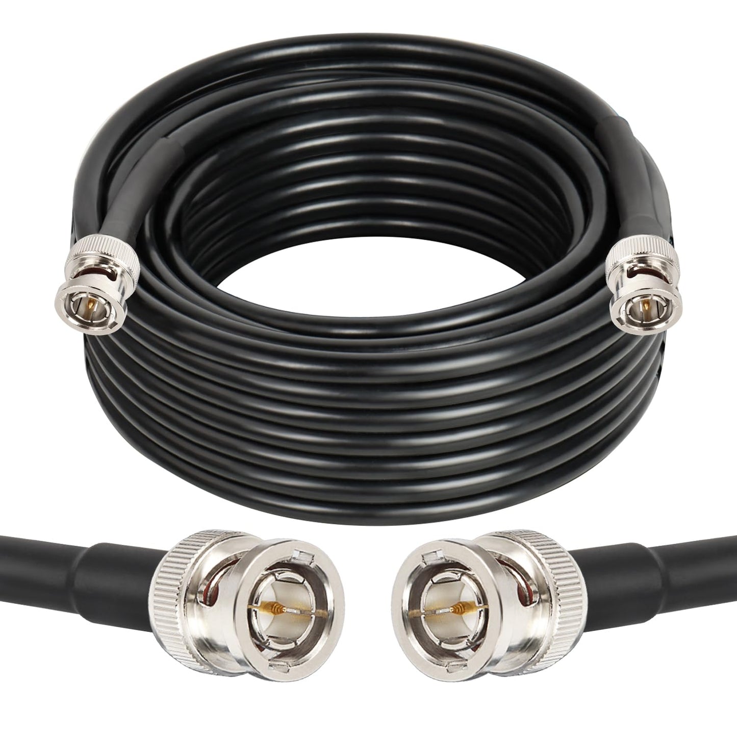 XRDS -RF 12G SDI Cables 25FT, SDI Video Cable 3G/6G/12G 75ohm BNC Male Cable Supports HD-SDI/3G/6G-SDI/4K/8K for Video Security Camera SDI Converter
