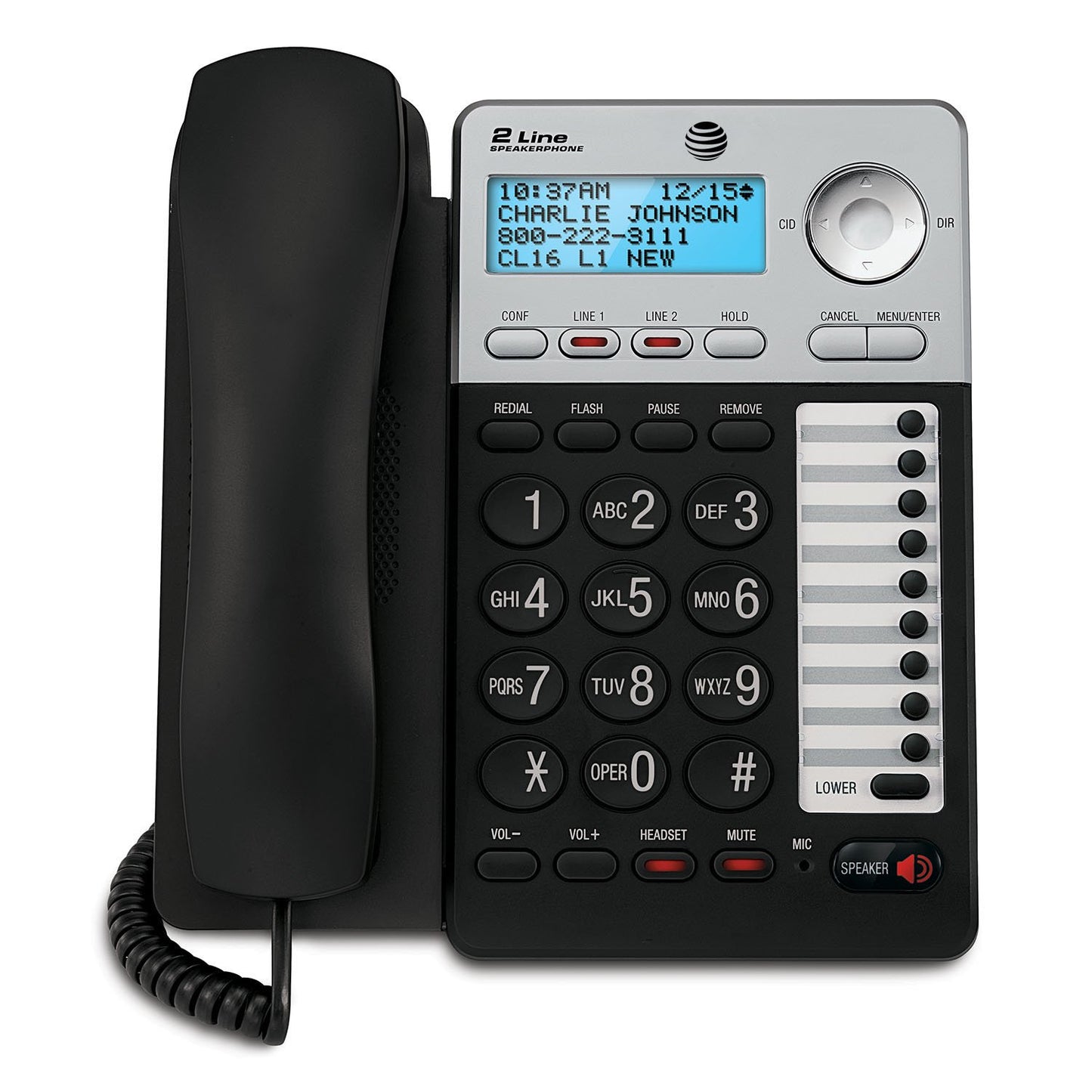 AT&T ML17929 ML17929 Two-Line Corded Speakerphone (ATTML17929)