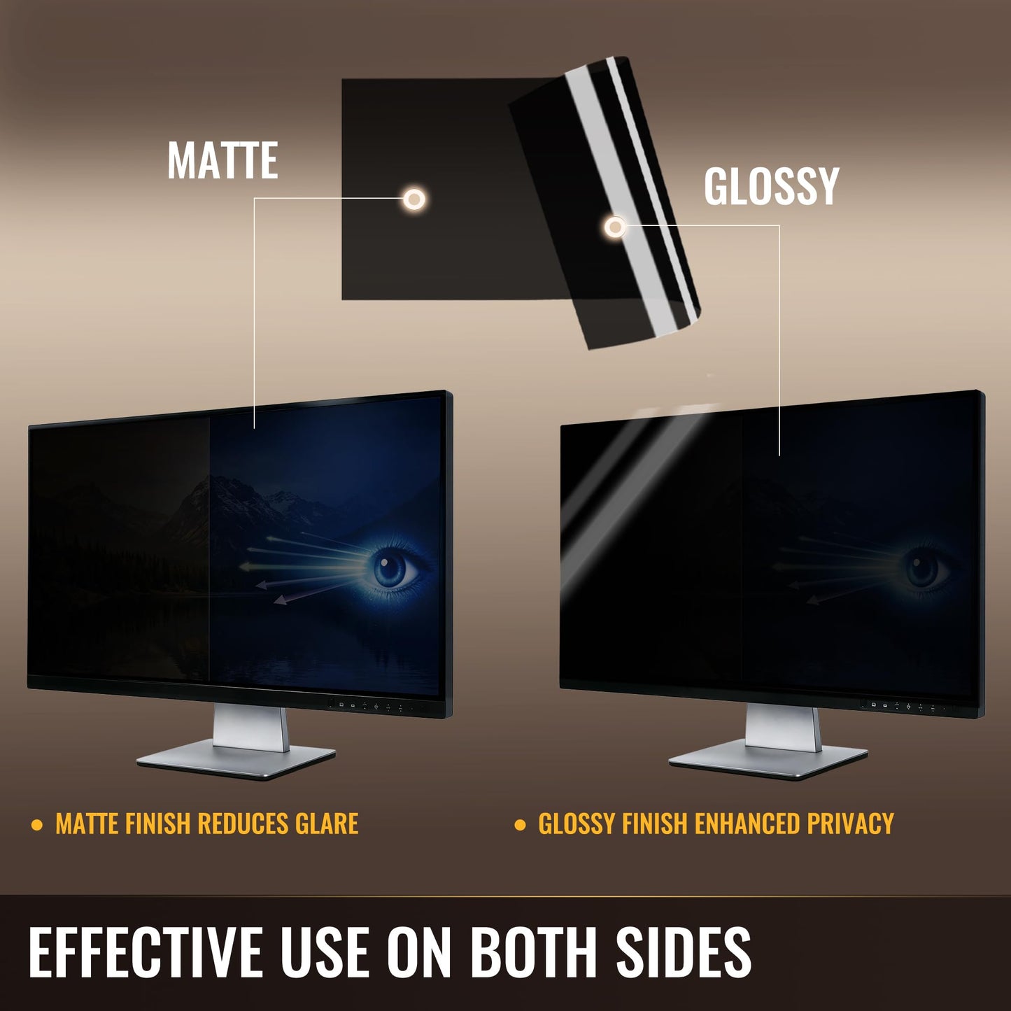Ceydebne 20 Inch Privacy Screen for Monitor with 16:9 Widescreen Monitor Blue Light Screen Protector - Anti-Glare - Anti-Scratch Protector Film