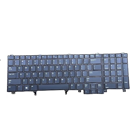 YIJIATech ® New Replacement Keyboard with Screwdriver US Layout for Dell Latitude E5520 E5520 E5530 E6520 E6530 E6540 Precision M4600 M4700 M6600