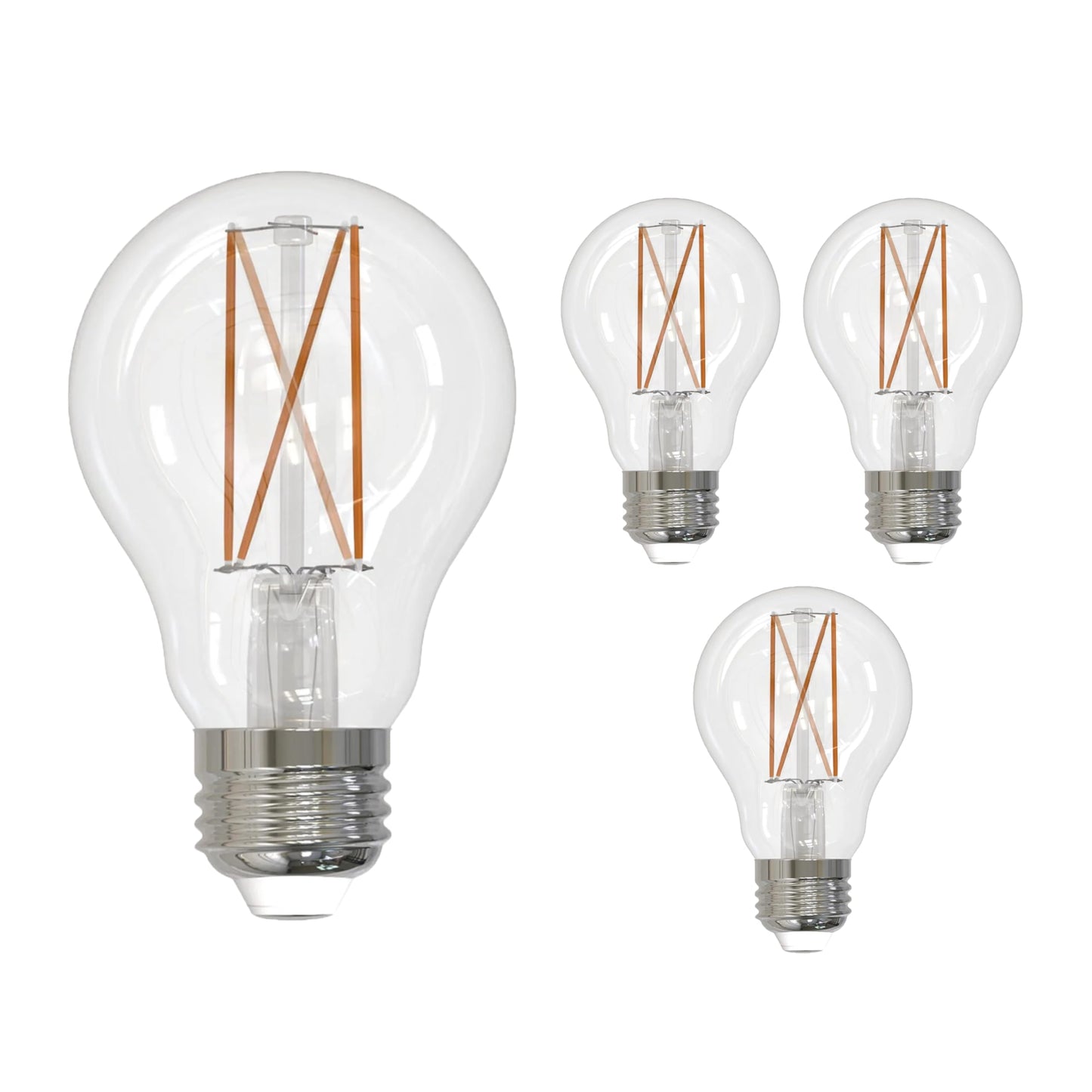 Bulbrite 776768 8.5W LED A19 Light Bulb, 3000K Filament Fully Compatible Dimming JA8, Filaments Supports Title 24 Part 6 JA8, E26 - Medium Base (4