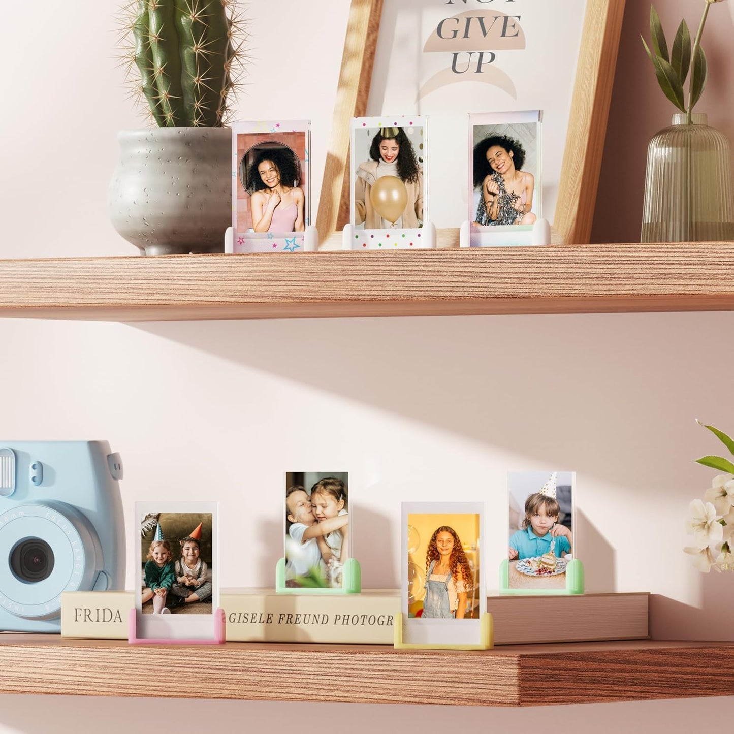 2x3 Mini Photo Frames for Fujifilm Instax Mini EVO/12/9/11/Liplay/Link/SE/8/9/41/7+/99/40 Camera Film, Small Tabletop Polaroid Picture Frame, Instax
