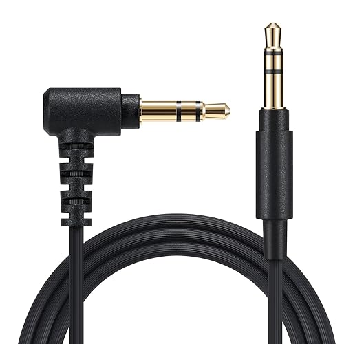 EARLA TEC Replacement Aux Cable Cord,Extension 3.5mm Wire Compatible with Sony WH-1000XM5 WH-1000XM4 WH-1000XM3 WH-H900N MDR-XB950BT WH-H800 MDR-10R