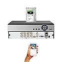 Evertech 8 Channel CCTV Surveillance Security System Video Recorder 1080P HD TVI AHD CVI Analog DVR with 2TB Hard Drive for up 2 Weeks Recording