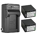 Kastar 2-Pack NP-FV100 Battery and AC Wall Charger Replacement for Sony HDR-CX130, HDR-CX150, HDR-CX155, HDR-CX160, HDR-CX180, HDR-CX190, HDR-CX200