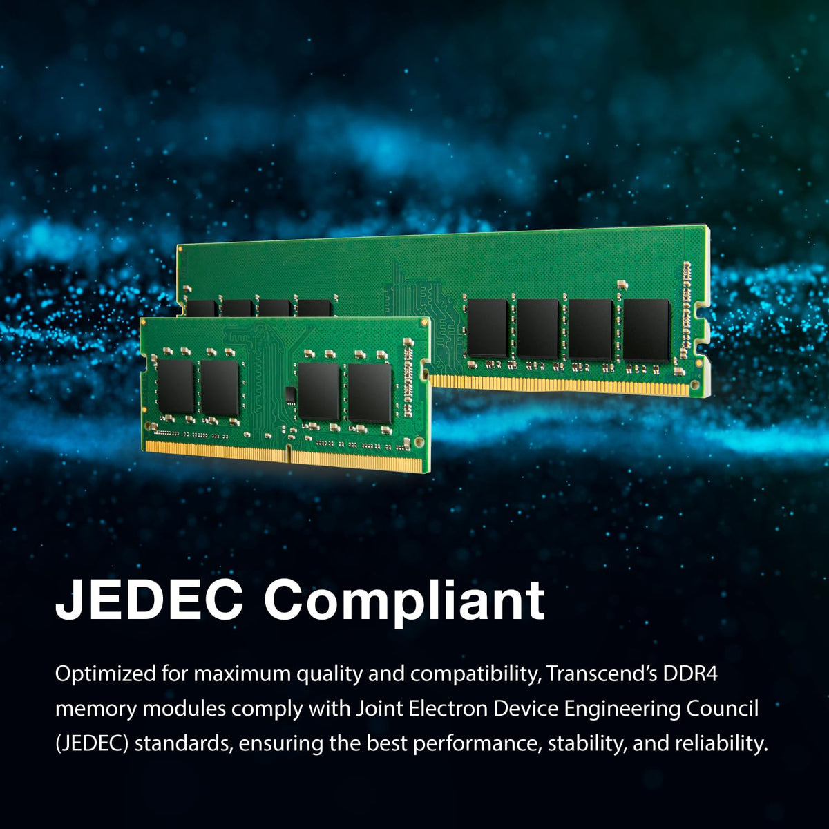 Transcend 8GB DDR4 3200MHz SO-DIMM 1Rx16 1.2V, RAM, PC4-25600, CL22, Notebook/Laptop Computer Memory - JM3200HSG-8G