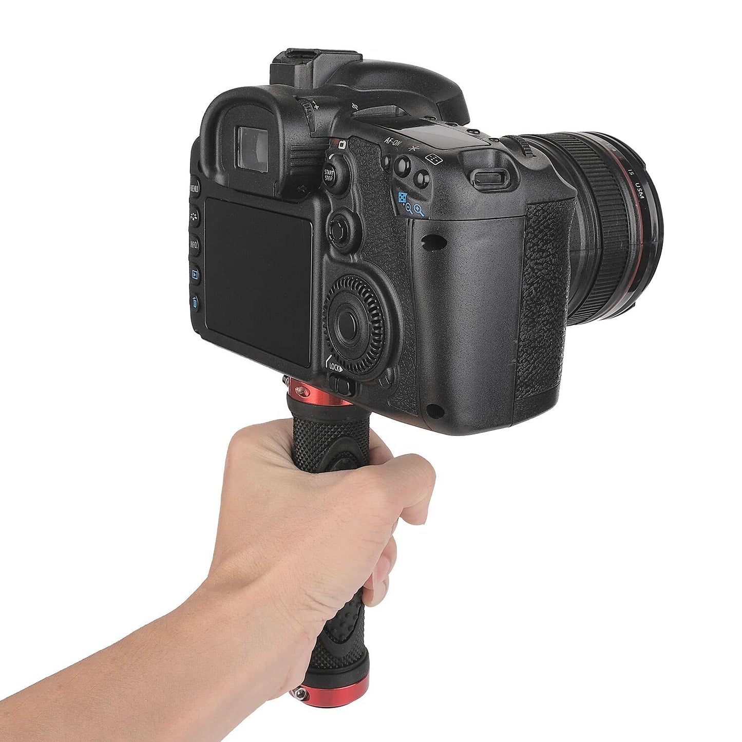ChromLives Camera Handle Grip Support Mount Universal Handlegrip Camera Stabilizer with 1/4 inches Male Screw for Digital Video Camera Camcorder