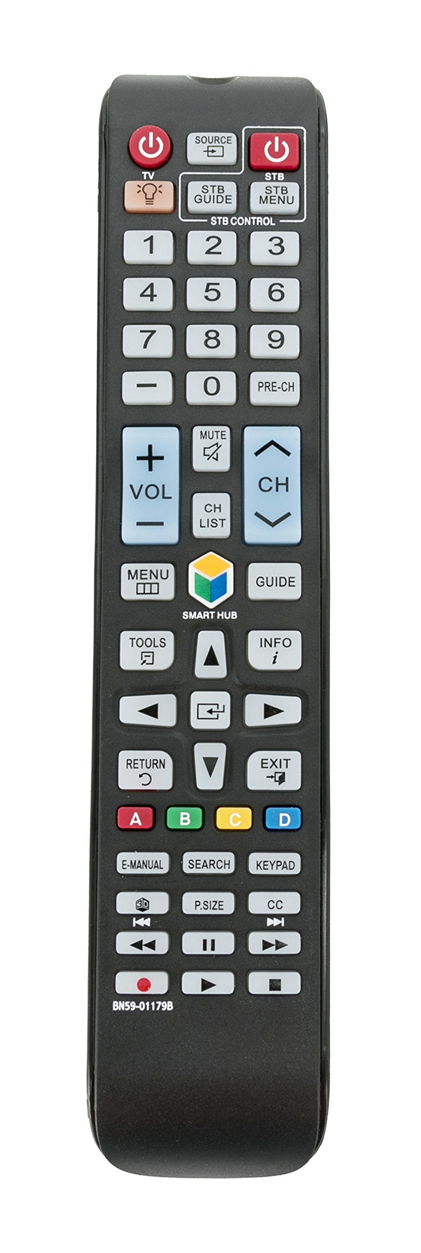New BN59-01179B Replace Remote fit for Samsung Smart LED 3D TV UN46H7150AF UN48H8000AF UN50HU8500F UN55HU8500F UN60H7100AFXZA UN60H7150AF UN65HU8500F