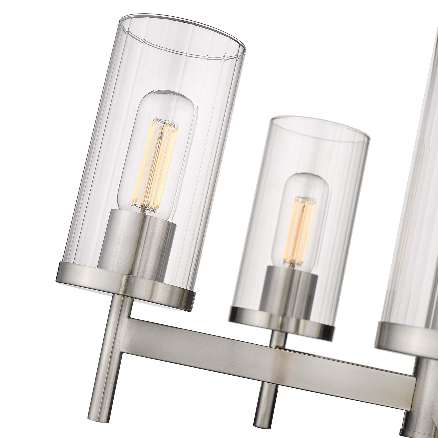Golden Lighting 7011-1W PW-CLR Winslett Sconce, Pewter
