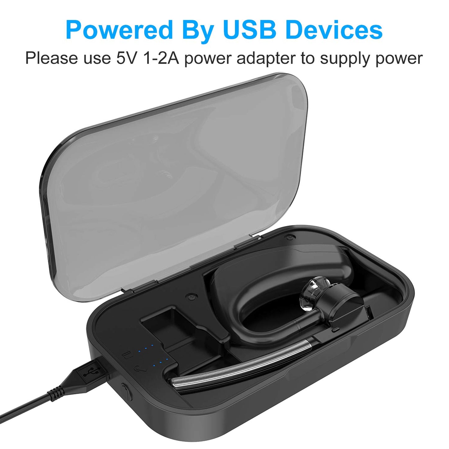 Power Charging Case Compatible with Plantronics Voyager Legend Headset, 2 in 1 Portable Charge Case with LED Indicator (Charging case only; Not