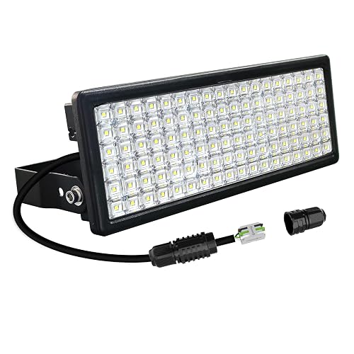 Kekeou 100W LED Stadium Light, 14,000 Lumens, 5000K Daylight, 85-305V AC, IP67 Waterproof, Outdoor Arena, Soccer Field, Basketball Court, Boat Marine