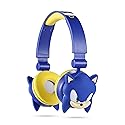 Sonic The Hedgehog - Kids Bluetooth Headphones, Wireless & Wired Over-Ear Headphones with Safe Volume, Adjustable Headband, Rechargeable Battery…