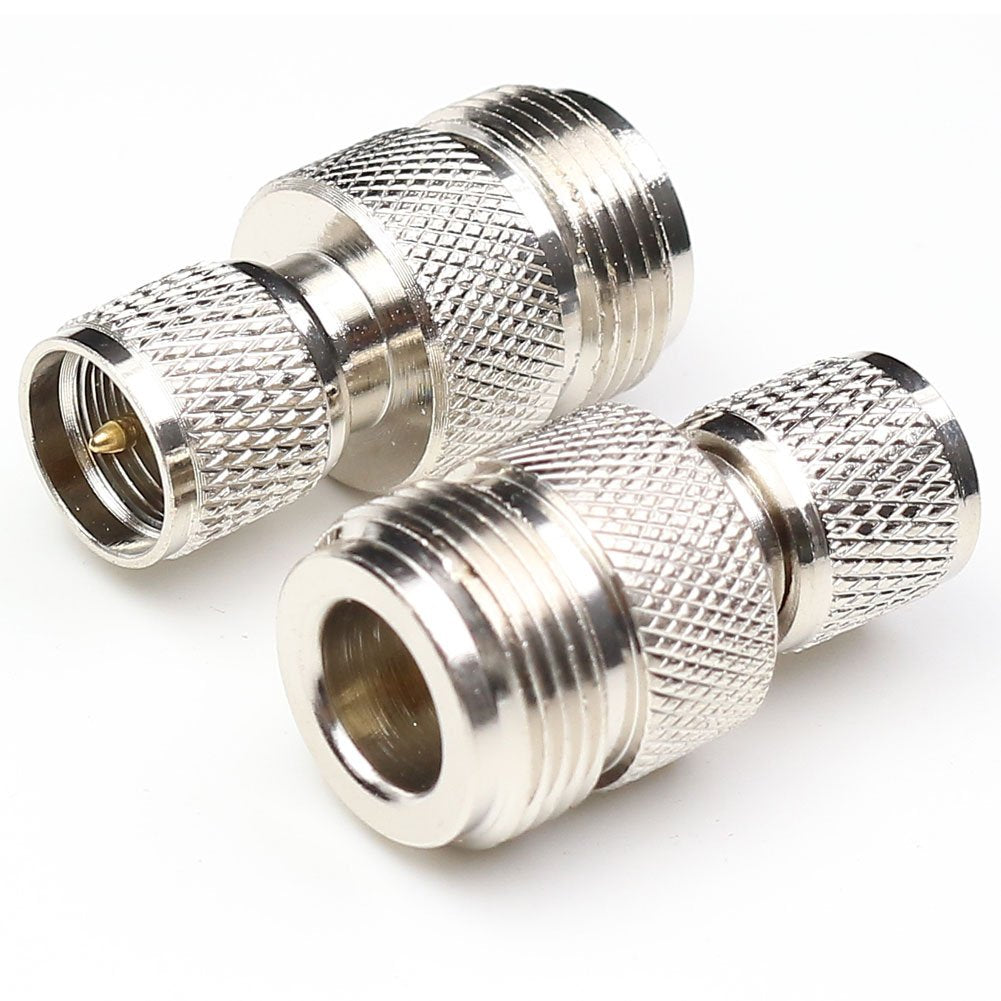 ANHAN N Type to Mini UHF Coax Adapter - 5 Pack RF Connectors