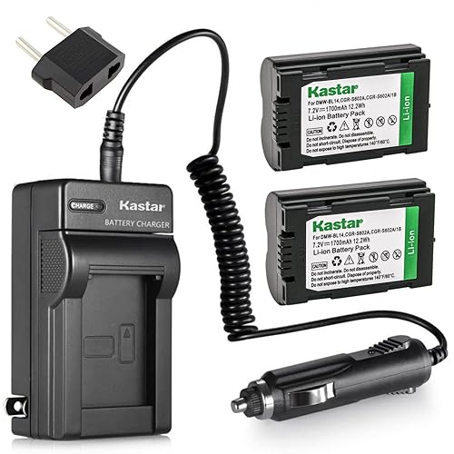 Kastar Battery (X2) & AC Travel Charger for Leica BP-DC1, BP-DC3 Battery and Leica Digilux 1, Leica Digilux 2, and Leica Digilux 3 Digital Cameras