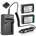 Kastar Battery (X2) & AC Travel Charger for Leica BP-DC1, BP-DC3 Battery and Leica Digilux 1, Leica Digilux 2, and Leica Digilux 3 Digital Cameras