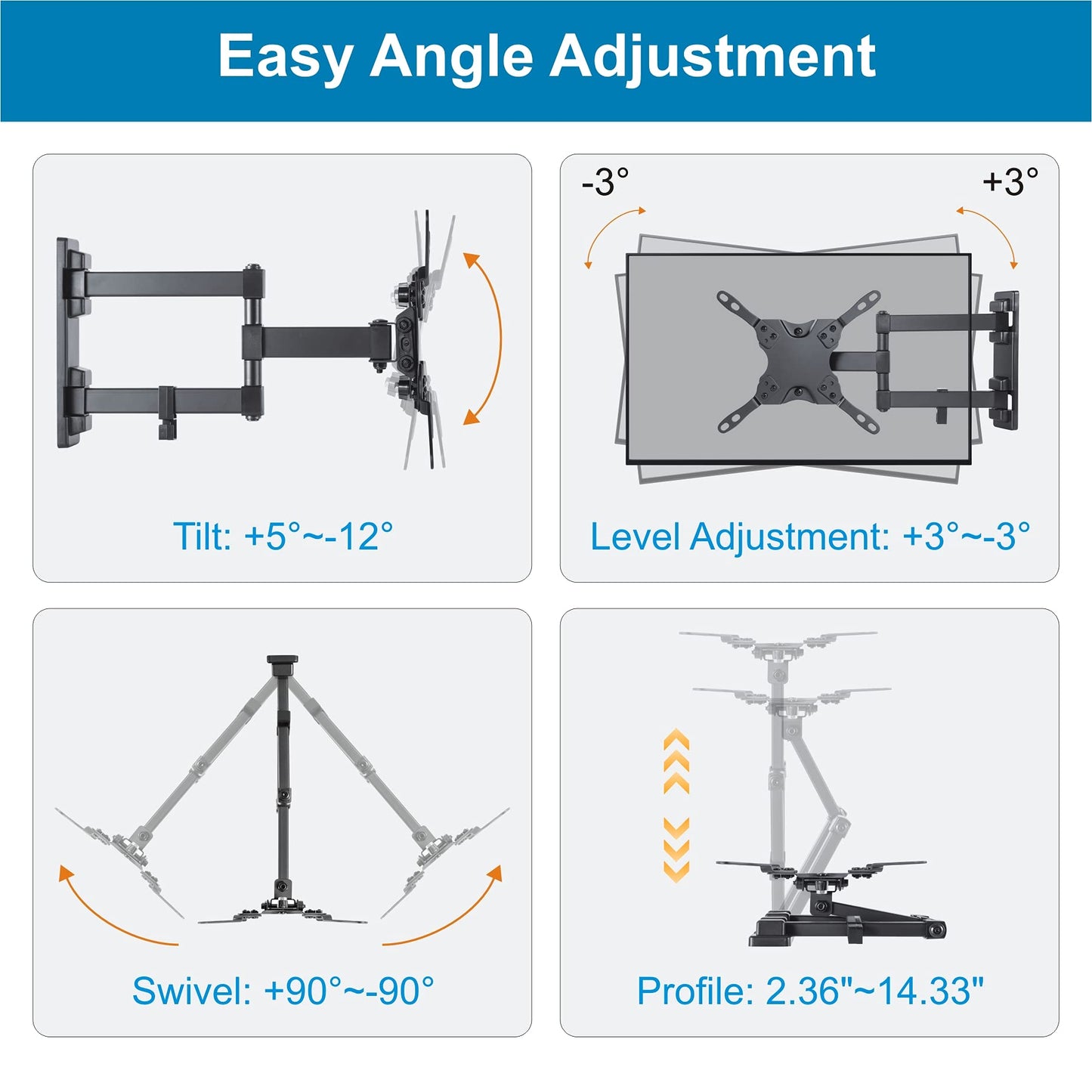 Beszin TV Mount (13-42" Full Motion)