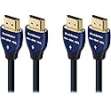 AudioQuest Blueberry 4K-8K 18Gbps 0.75m (2.4ft.) HDMI Cables (2-Pack)