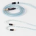 QZXYHYN 8 Core Braided Headphone Upgrade Cable, Headphone Replacement Cable, Silver-Plated Copper Upgrade Cable for Shure SE215 SE535 TIN Audio T2…