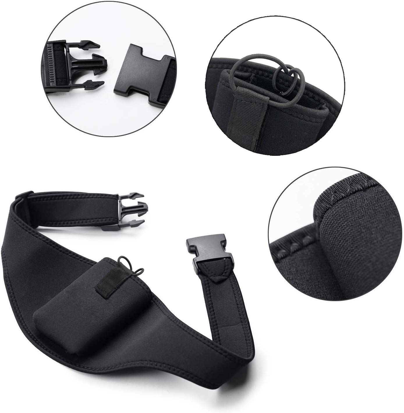IRASPIN 2 Pack Mic Belt - Microphone Belt with Innovative Rubber Band Lock - Improved Adjustability Comfortability Durability for Fitness Instructors