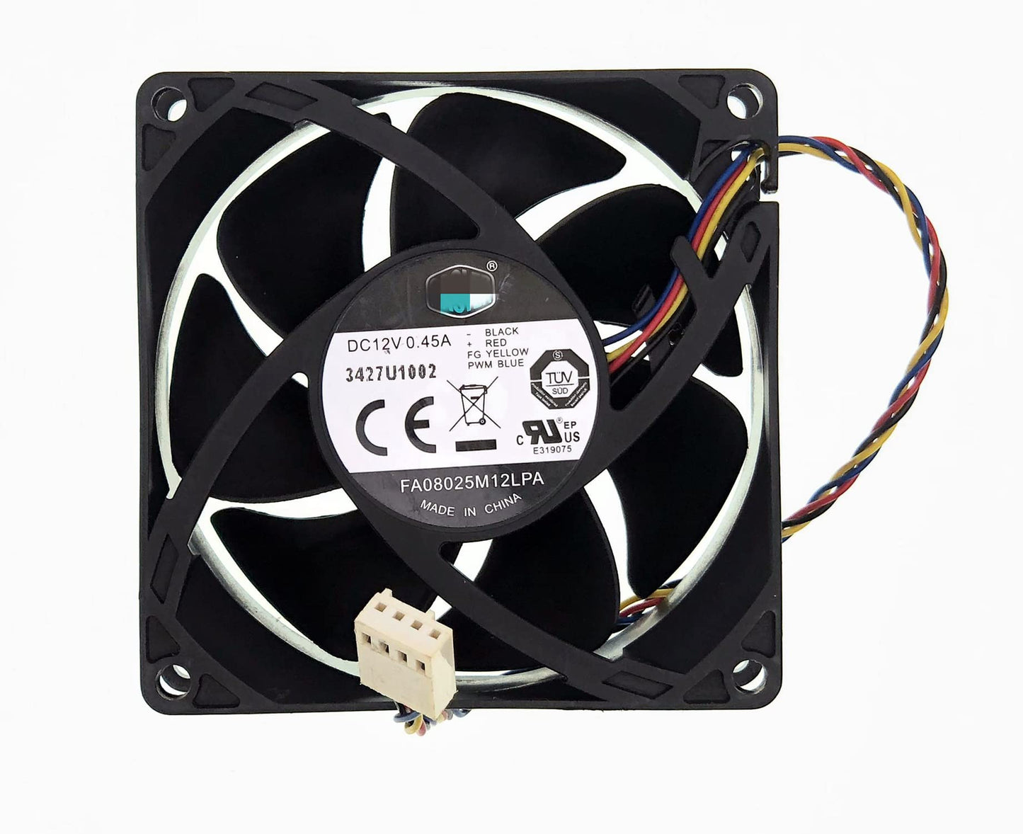 New Case Cooling fan FA08025M12LPA For HP Envy 700-410 A6000 P7 H8 644724-001 DC 12V 0.45A 8CM 8025 4-Wire 4-Pin 80*80*25MM