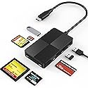 Sony Memory Stick pro Duo Adapter Reader - 8 in 1 SD/TF/MS/CF/XD Card Reader for USB-C Device, USB C Multi Memory Card Reader with 3 USB 2.0 Ports, XD