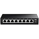 TRENDnet 8-Port 2.5Gb Multi-Gigabit Unmanaged Gaming Switch, TEG-S380, 8 x 2.5GBASE-T Ports, 25Gbps Switching Capacity, Ethernet Splitter, NDAA & TAA