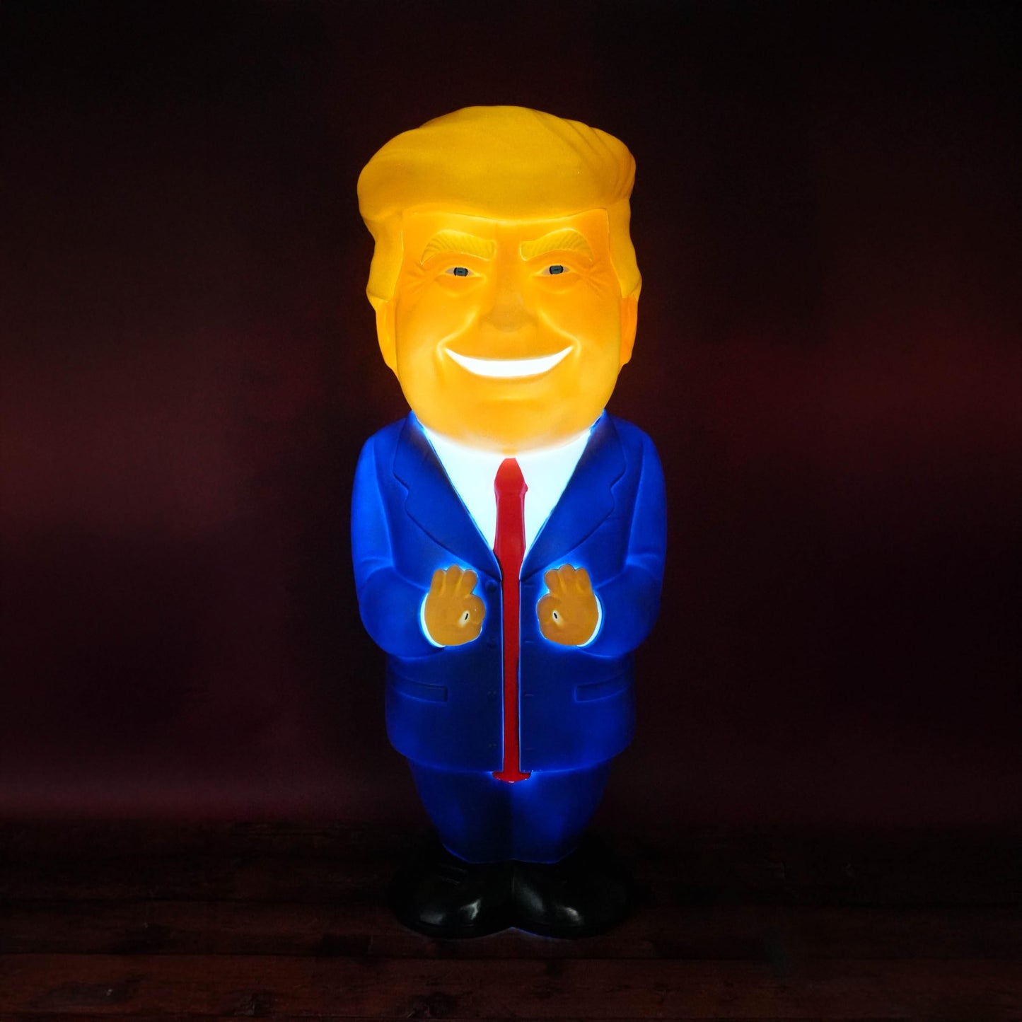 Goofballs 24-Inch Giant Trump Novelty Blow Mold Light - Retro Decor with Fun LED Lights for Indoor Use - Quirky Lamp for Kitchen or Party Display