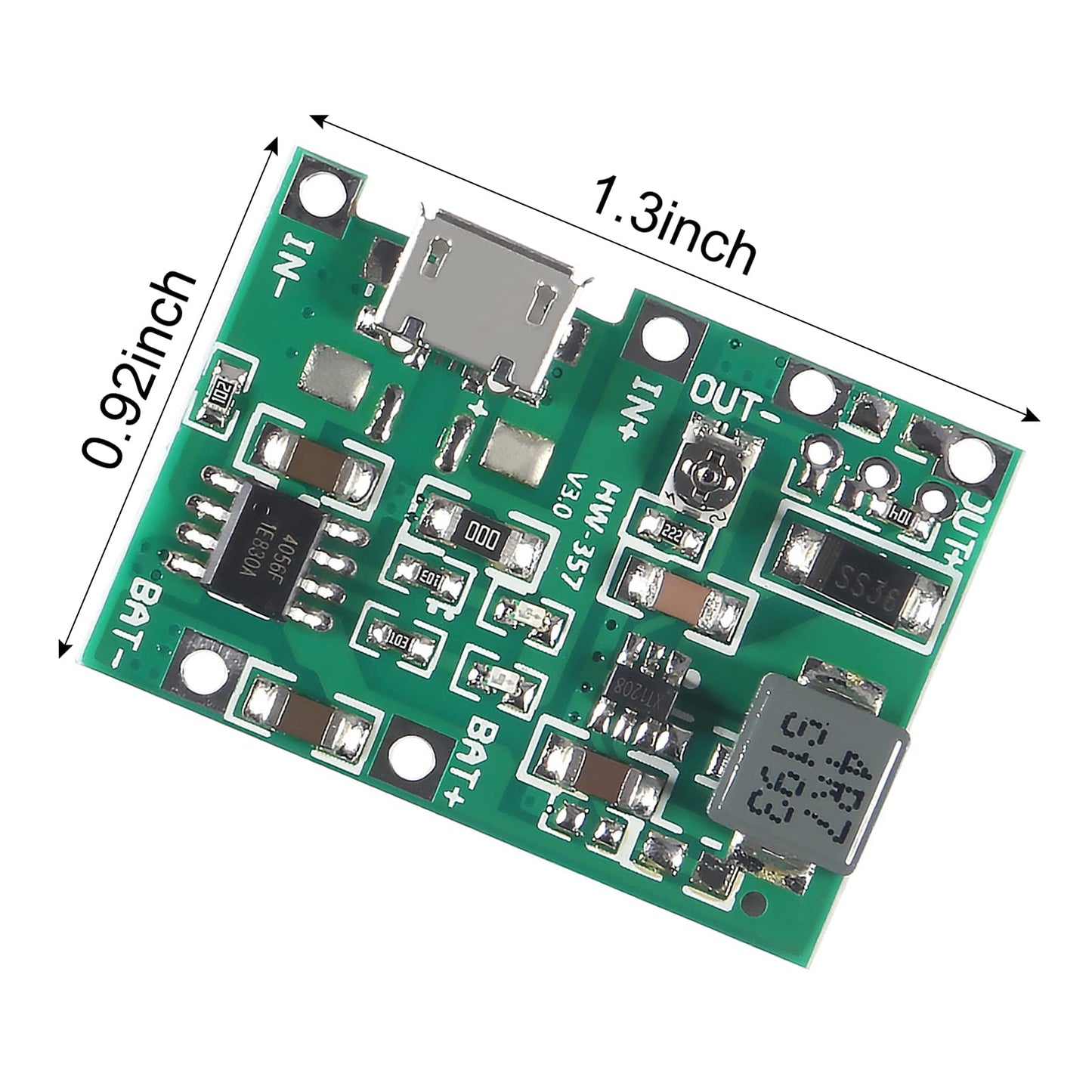 AITIAO 8Pcs 2A USB 18650 Lithium Li-ion Battery Charger Module Adjustable Boost Module DC-DC 3.7V to 5V 9V 12V Step Up Boost Module TP4056 DIY Kit…