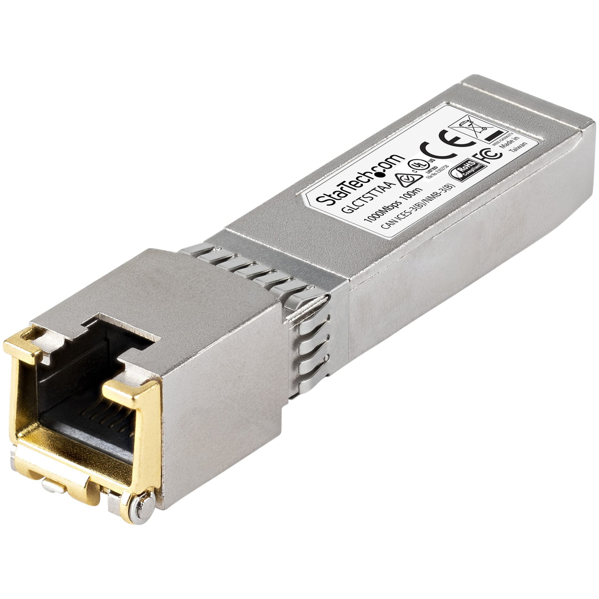 StarTech Cisco GLC-T Compatible SFP Module, 1000BASE-T, TAA (GLCTSTTAA)