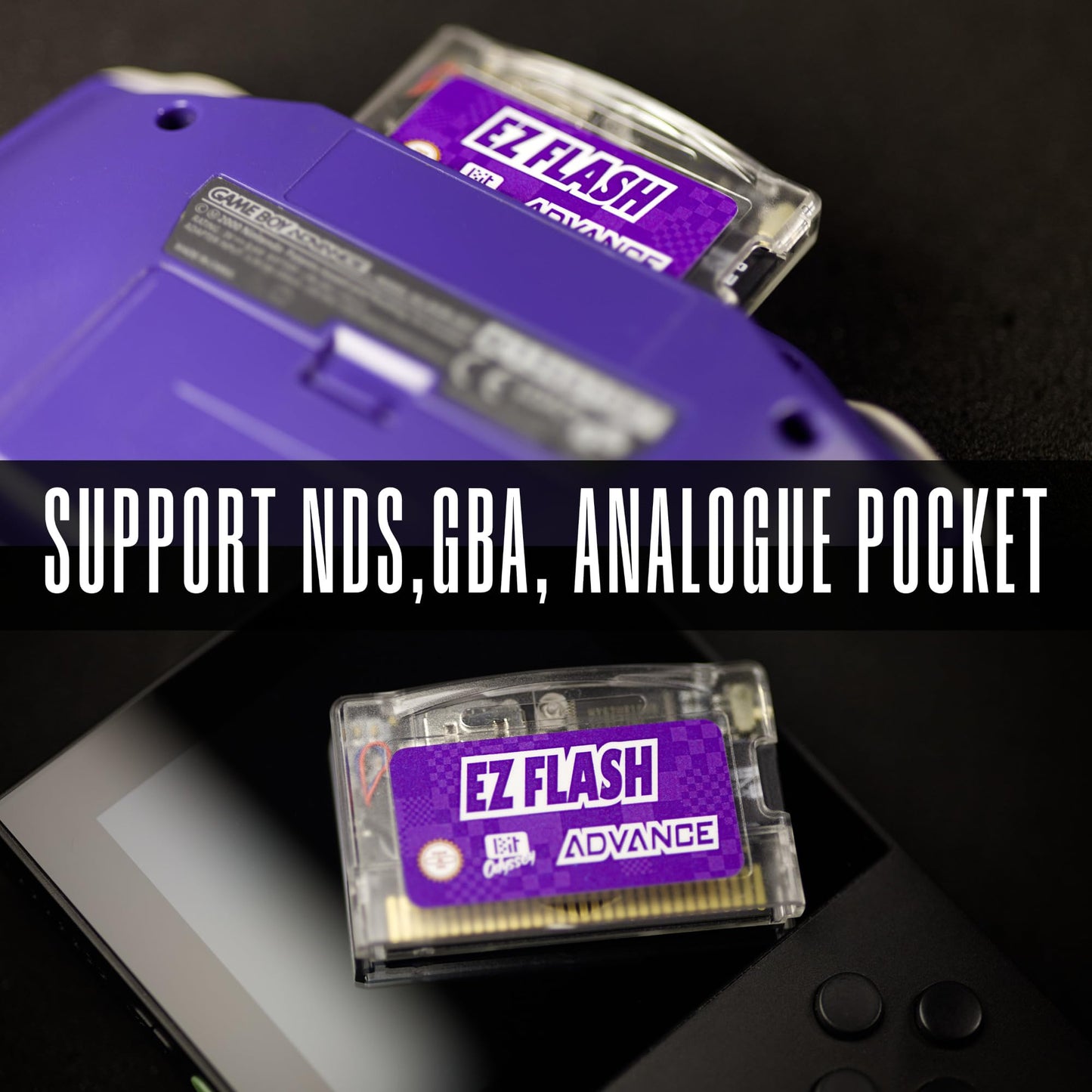 EZ Flash AIR Advance. Retro-Themed Flash Cart for GBA + 32 GB SD Card Pre-Loaded with Games | Collector’s Packaging